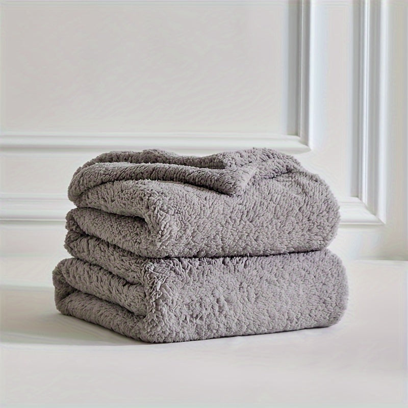 Unisex Ultra Soft Sherpa Fleece Blanket for Warmth & Comfort