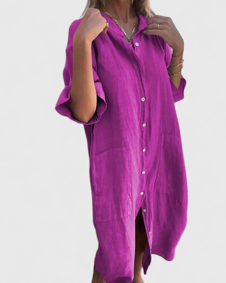 Chloe Easy Breeze Shirt Dress - Elena Harper