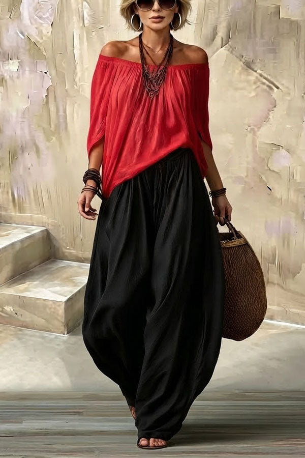 Elena Boho Chic Two-Piece Set