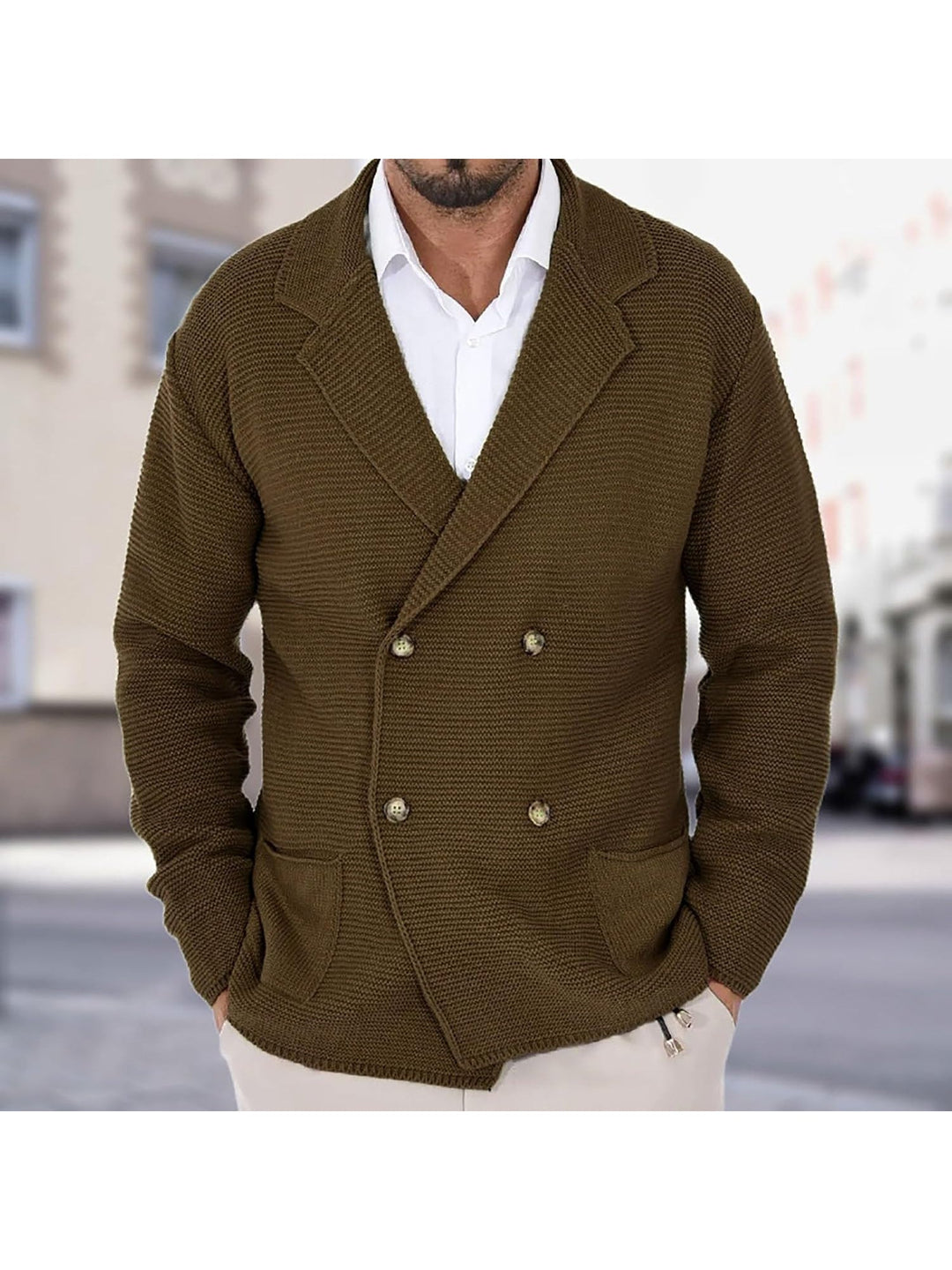 ELENA HARPER™  |  ELEGANT WOOL CARDIGAN FOR MEN
