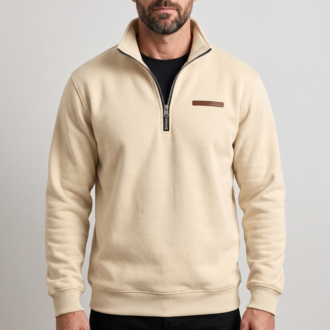 Mason | Warm and Durable Men's Zip-Up Sweater