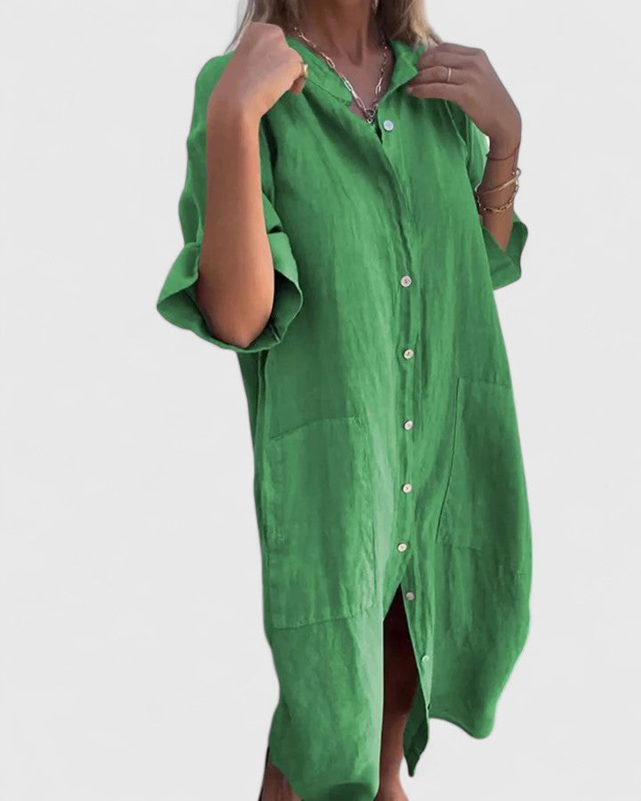 Chloe Easy Breeze Shirt Dress - Elena Harper