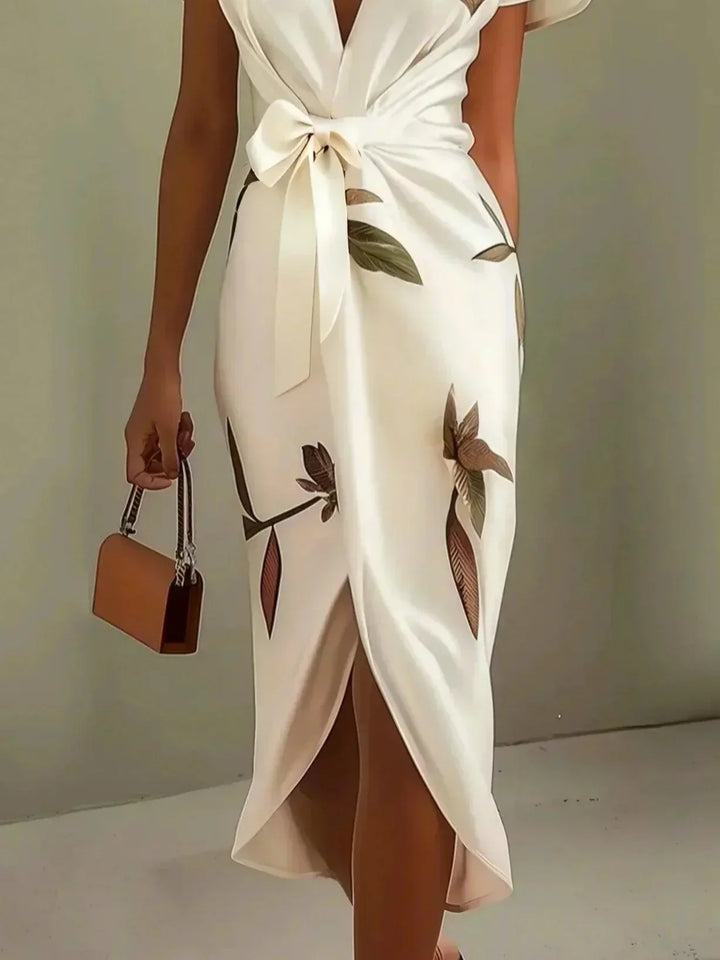 Elin™ | Elegant Floral Wrap Dress