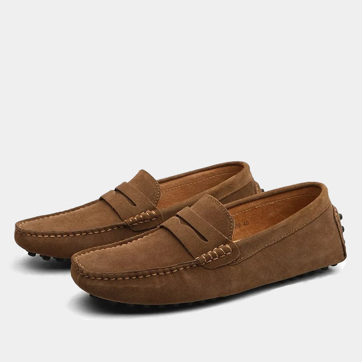 ELENA HARPER™  |  MODERN SUEDE PENNY LOAFERS FOR MEN