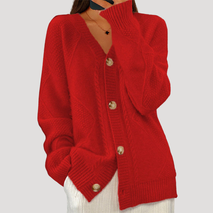 Buttoned Women's Cardigan