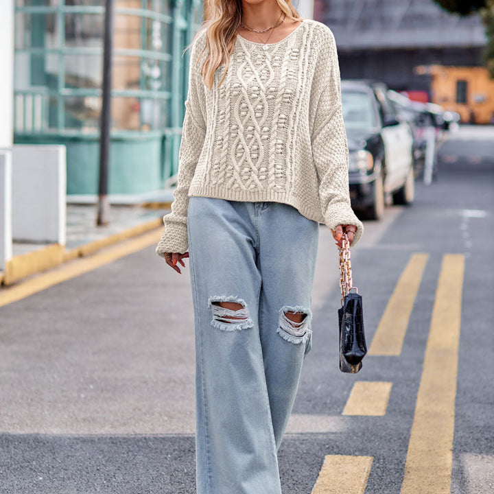 Casual Pullover in Twisted Knit