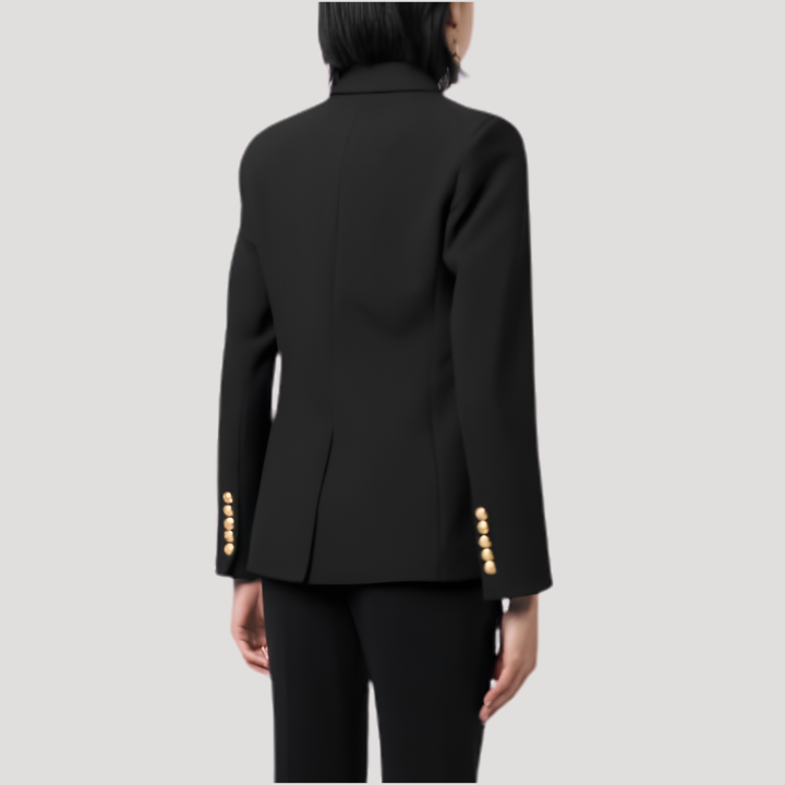 Elegant Double-Breasted Women's Blazer