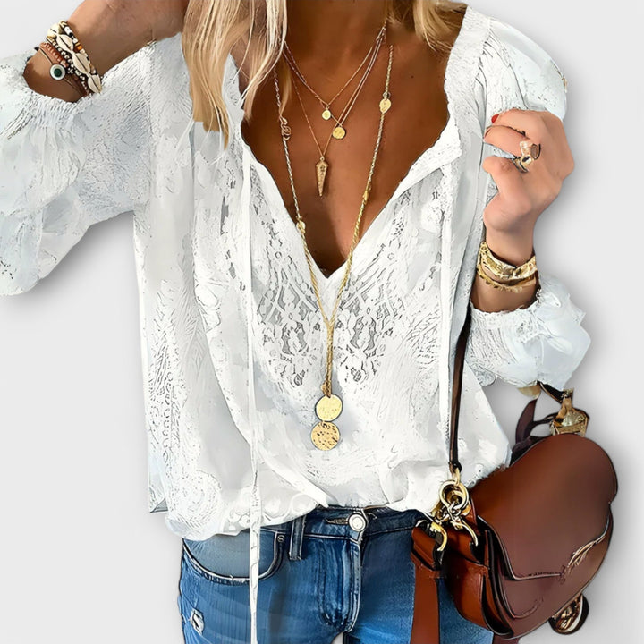 Brunetta Sophisticated Blouse - Elena Harper
