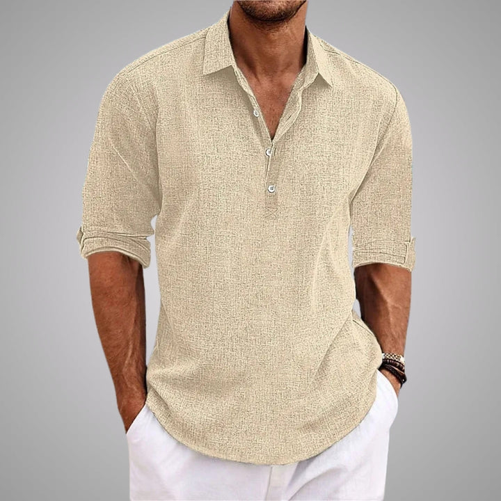 ELENA HARPER™  |  SUMMER LINEN SHIRT FOR MEN