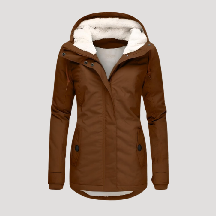 Women's Hooded Borg-Lined Jacket