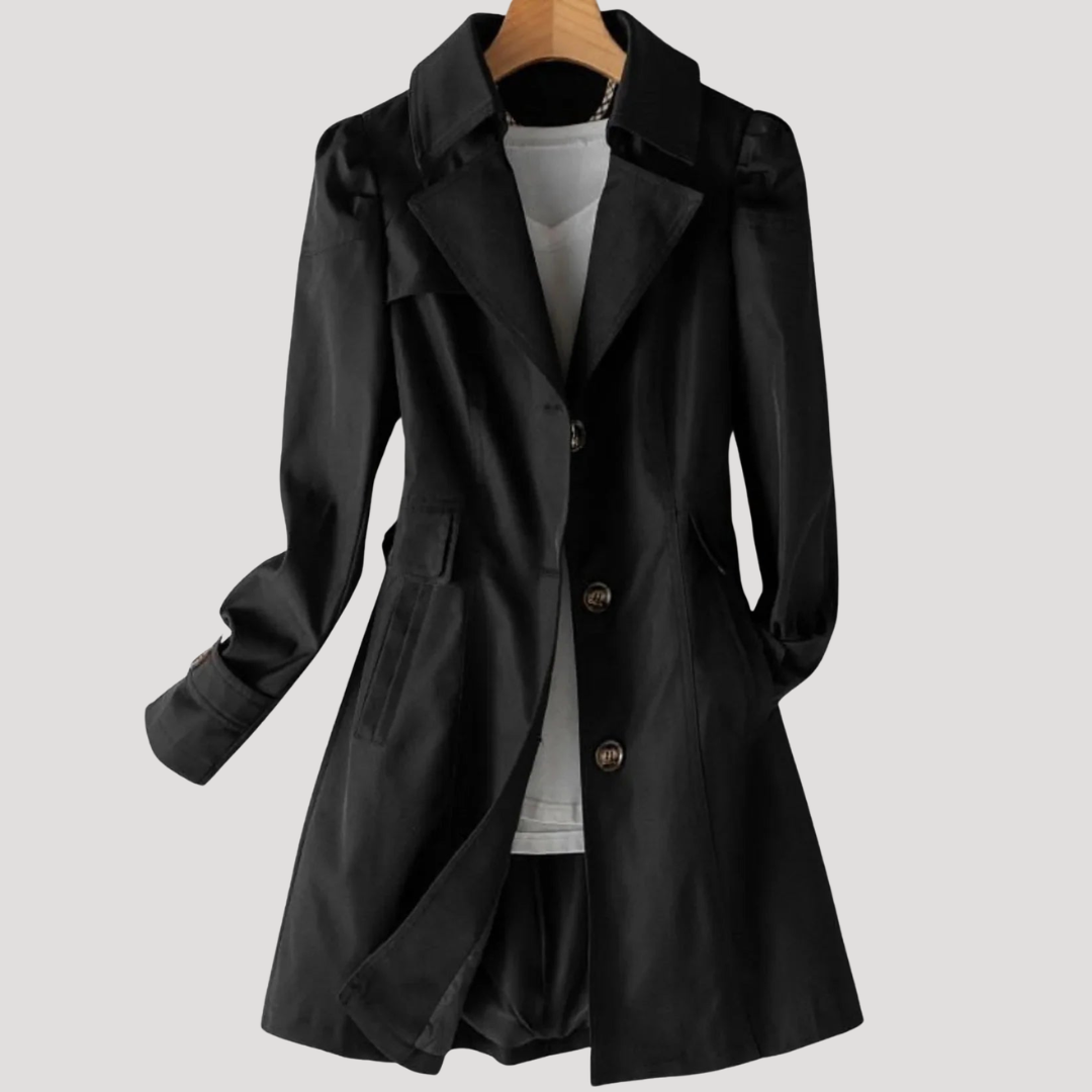 Women's Buttoned Trench Coat