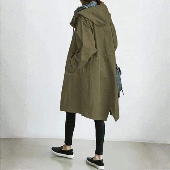 Edith | Women's Long Street Coat with Button Placket