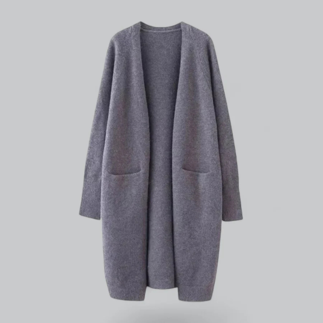 Long Women's Cardigan with Pockets