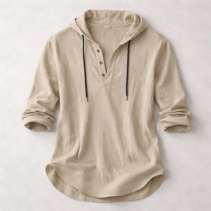 Elegant Hooded Shirt for Men - Elena Harper