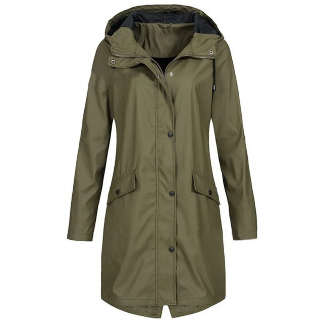 Amandine - Practical Windbreaker Jacket with Hood