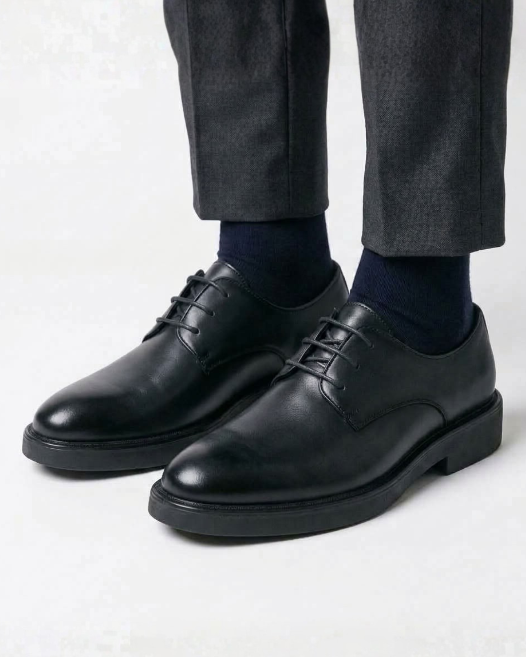Full Grain Leather Derby Shoes For Men