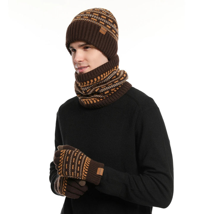 3-piece winter set with hat, gloves, and scarf