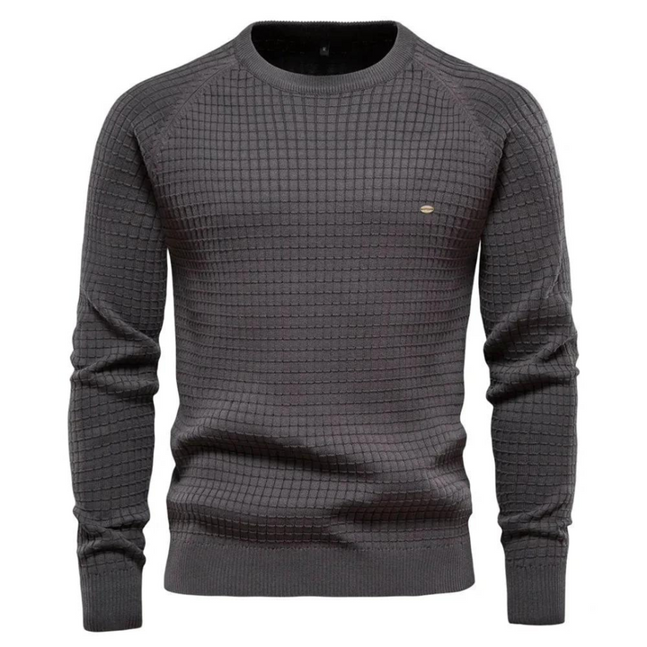 Nick Classic Fit Crew Neck Sweater for Men, view 2 - Elena Harper