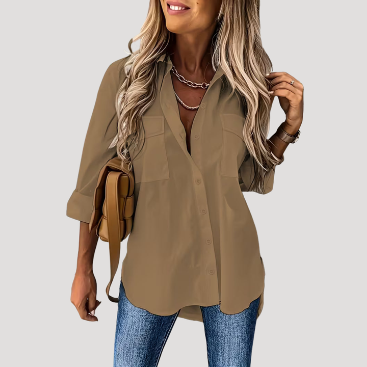 Women's Casual Button-Up Shirt