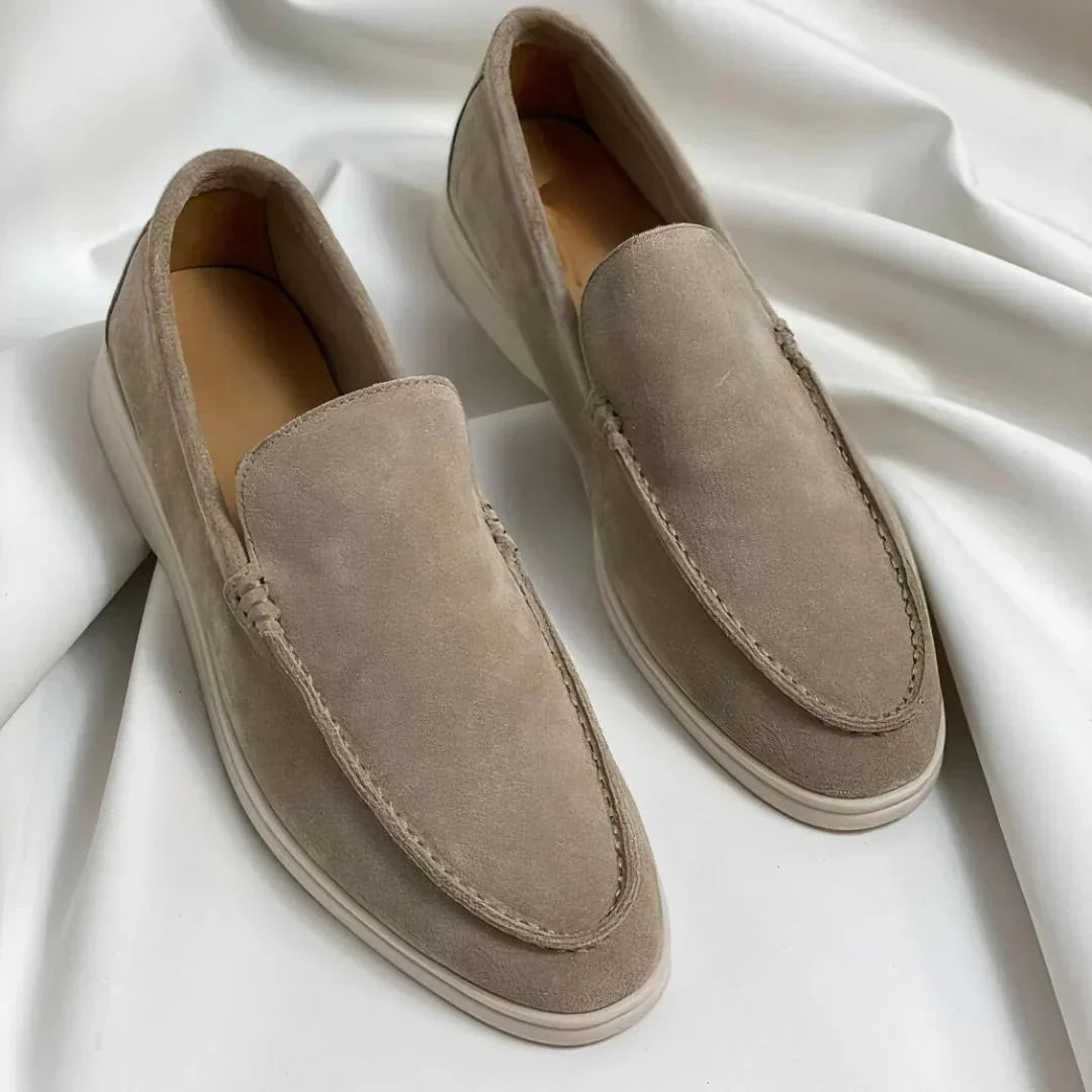 Elegant Suede Loafers for Men - Elena Harper