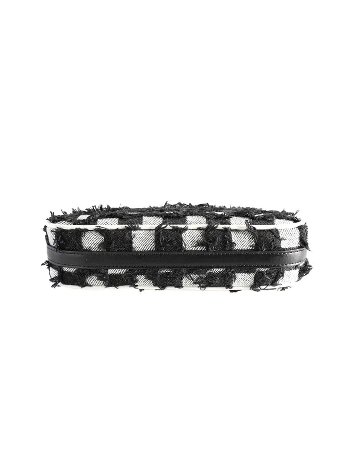 Checkerboard Chain Top Handle Shoulder Bag