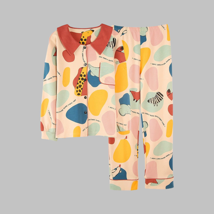 COSIMA Cozy Long Sleeve Top and Pants Loungewear Set - Elena Harper
