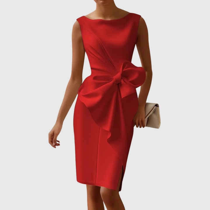 Ainsley Elegant Sleeveless Midi Dress - Elena Harper