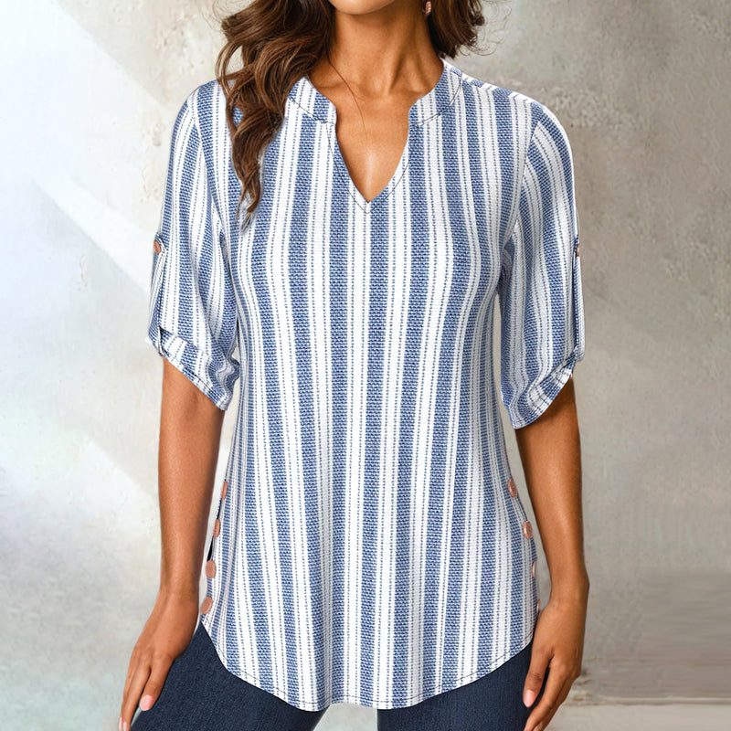 Casual Striped Blouse