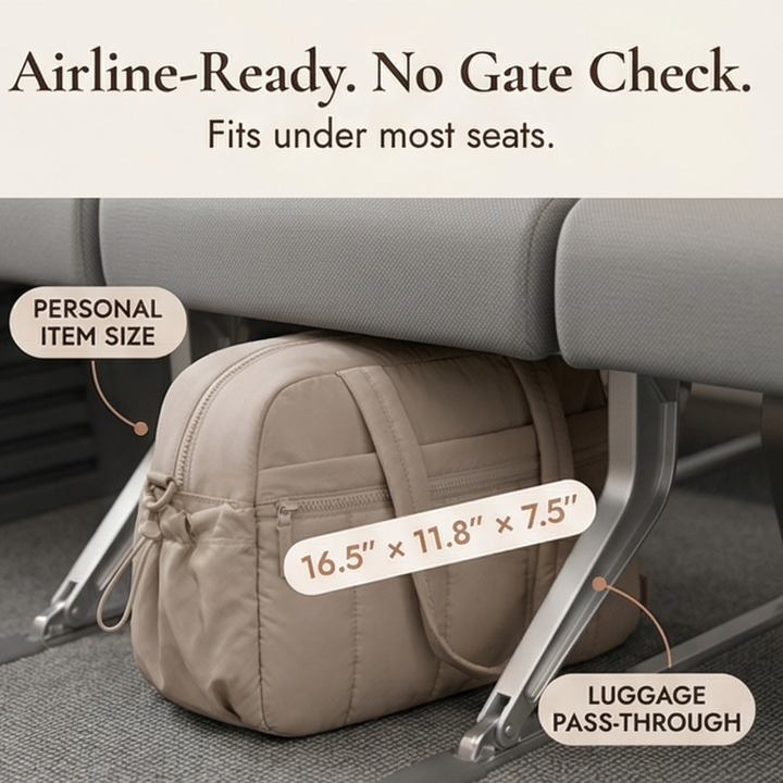 Cloudara Lightweight Quilted Carry All Tote - Elena Harper