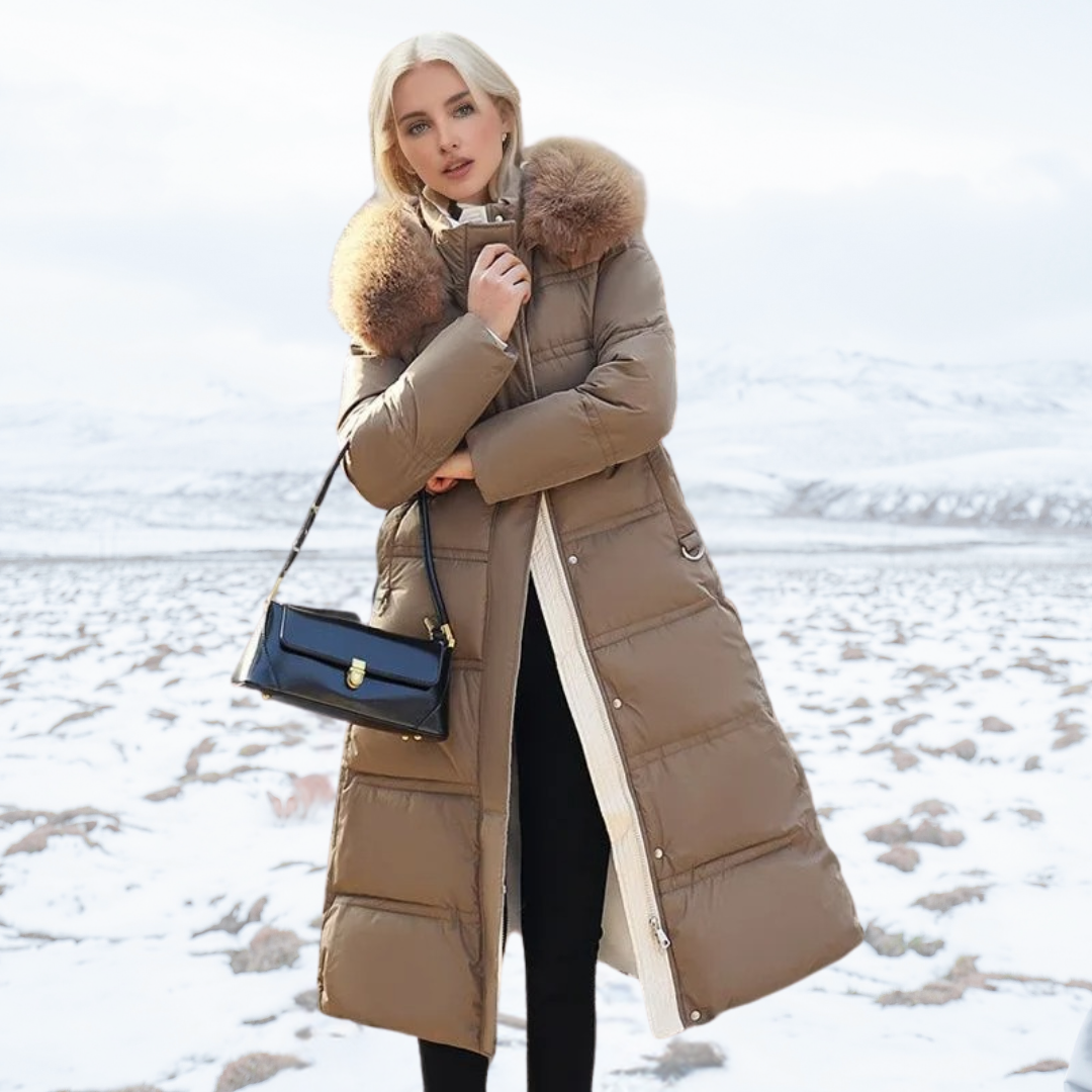 Karin | Women's Chic Quilted Coat with Belt and Hood