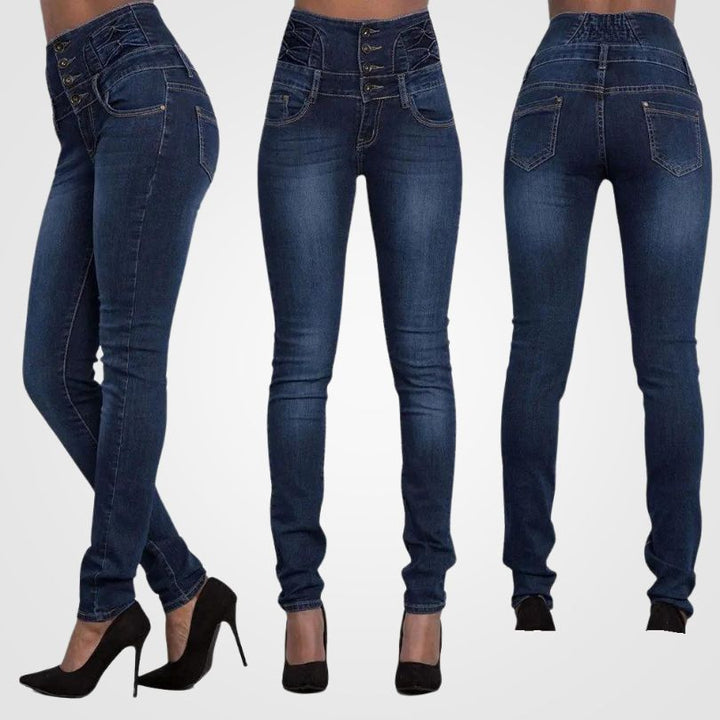 Women's Comfortable High Waist Jeans