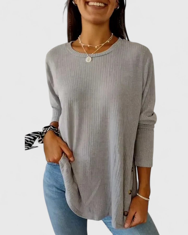 Megan™ | Elegant Crew Top