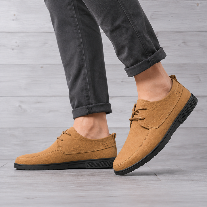 Apron Toe Leather Shoes - Elena Harper
