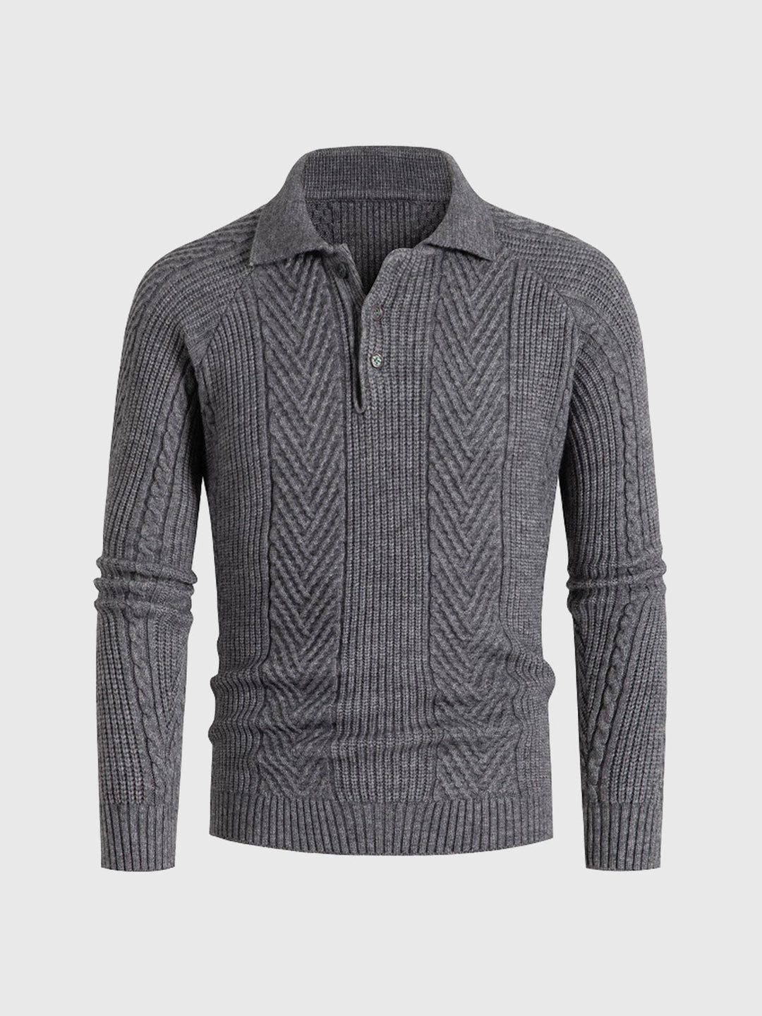 Henley Polo Sweater