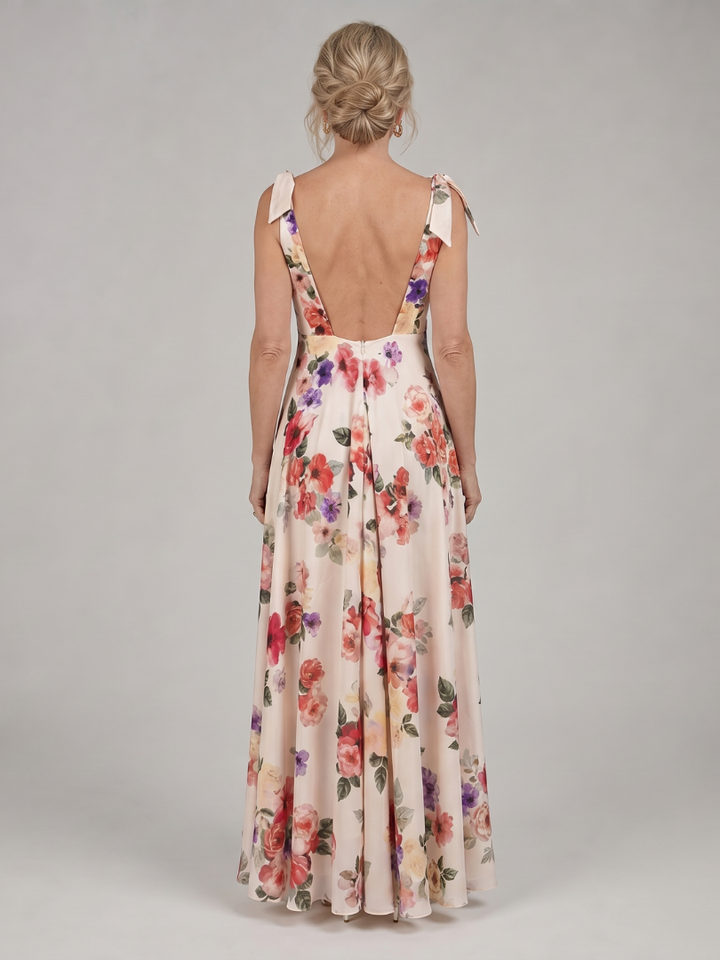 Elarose Sleeveless Flowing Skirt Maxi Dress - Elena Harper