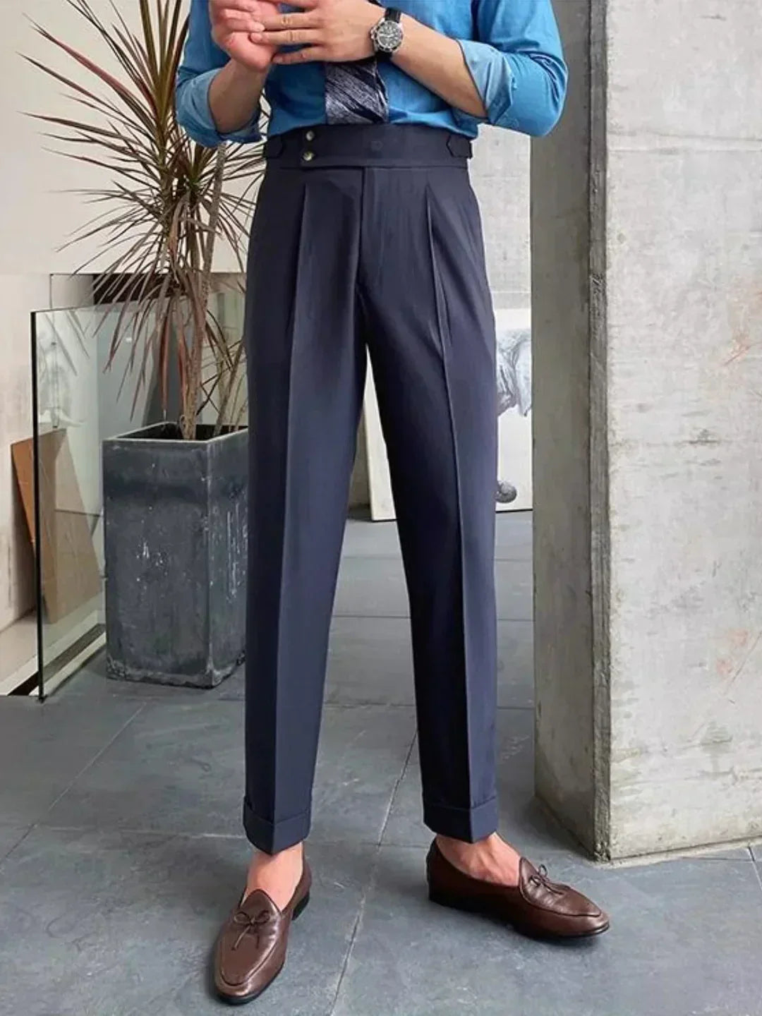 Moritz Vintage Tailored Pants, view 7 - Elena Harper