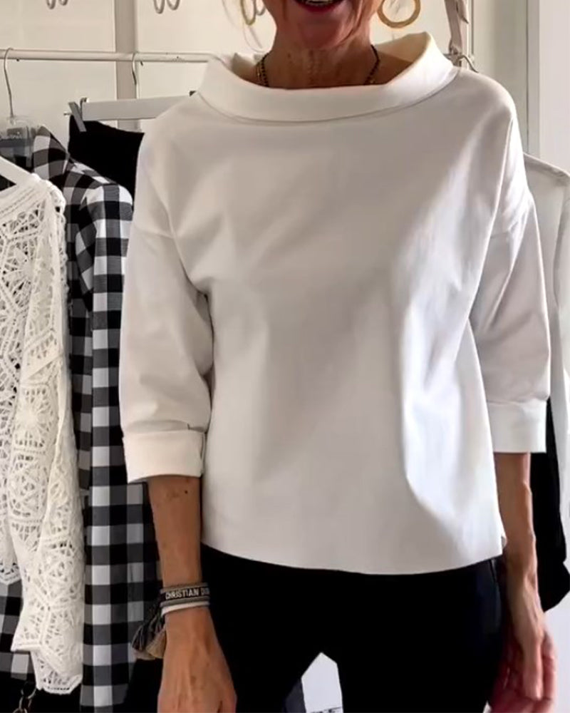 Wiebke I Comfortable 3/4-sleeve Blouse - Elena Harper