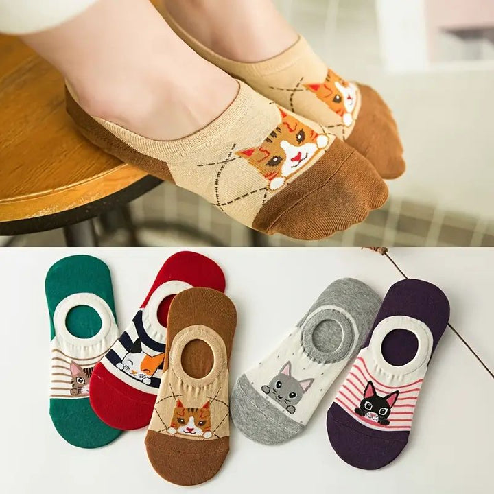 Casual Cat Pattern Socks