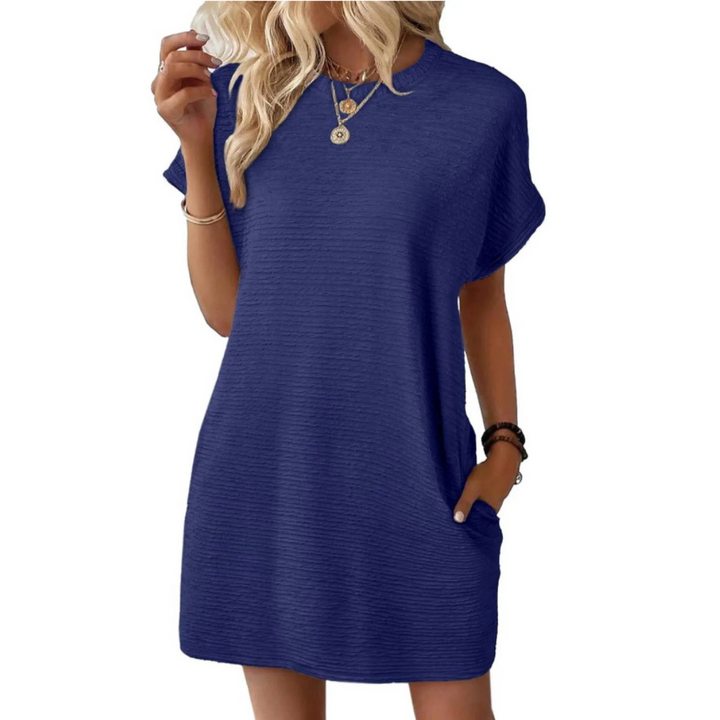 Sophia Laid-back Chic T-shirt Dress - Elena Harper