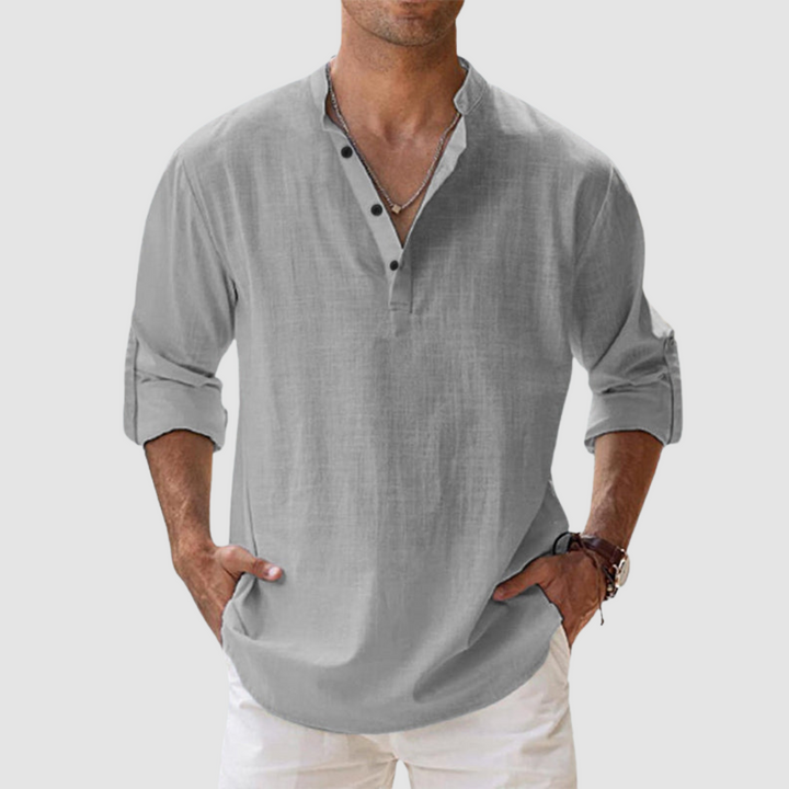 Lewis Breathable Linen Shirt - Elena Harper