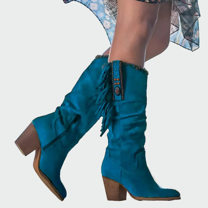 Comfortable Leather Ankle Boots, view 3 - Elena Harper