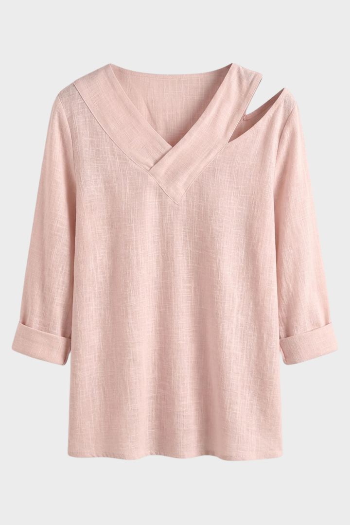 Women's Asymmetrical Top | V-Neck