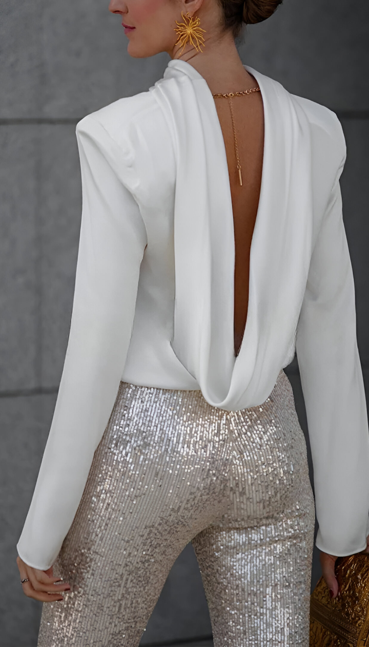 Zari™ | Elegant Sequin Flared Pants