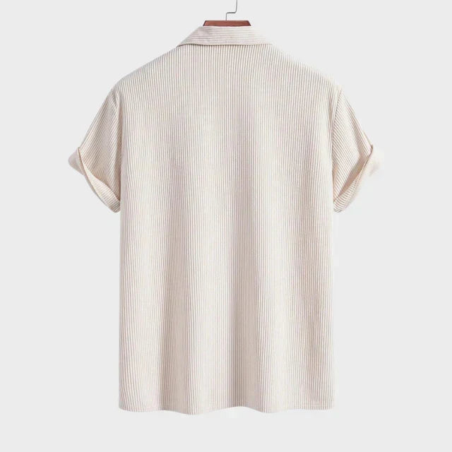 Textured Cuba Shirt for Men - Elena Harper