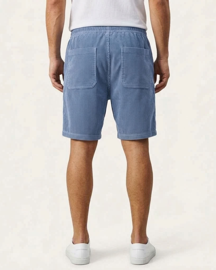 Casual Cut Ribbed Summer Shorts