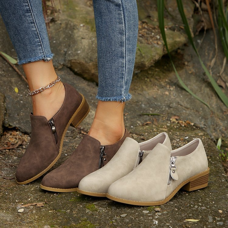 Loly - Side Zipper Orthopedic Boots