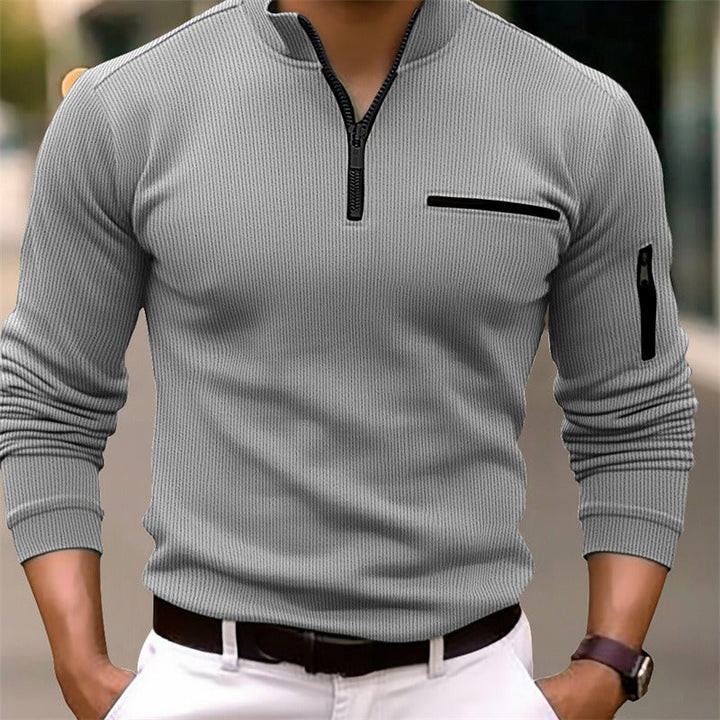 ELENA HARPER™  |  ZIP COLLAR SHIRT FOR MEN