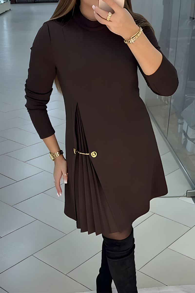 Cora™ | Elegant Pleated Mini Dress