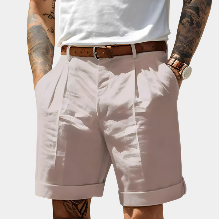 Elegant Bermuda Shorts in Breathable Cotton - Elena Harper