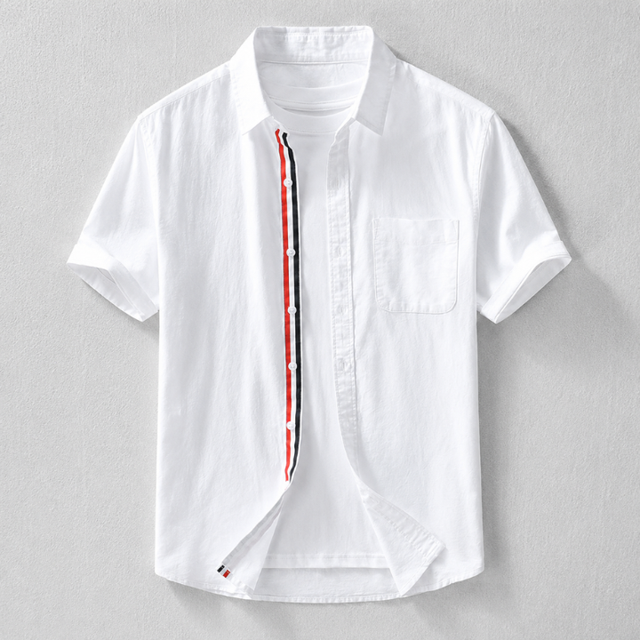 Fitted Shirt with Tapered Cuffs for Men